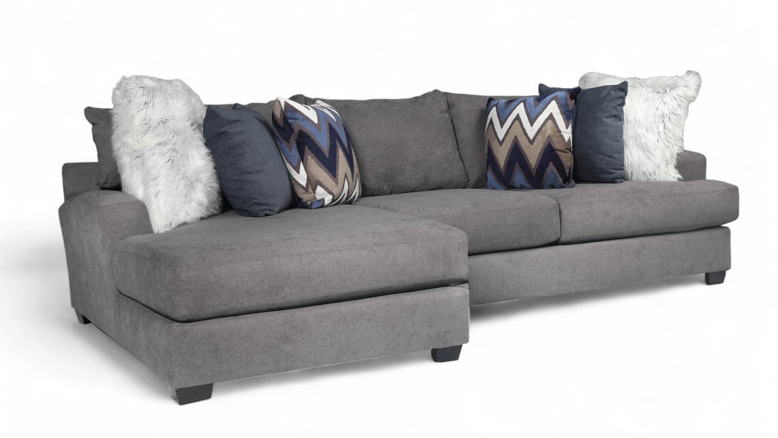 Sensation Charcoal 2 Pc. Left Arm Facing Chaise Chofa