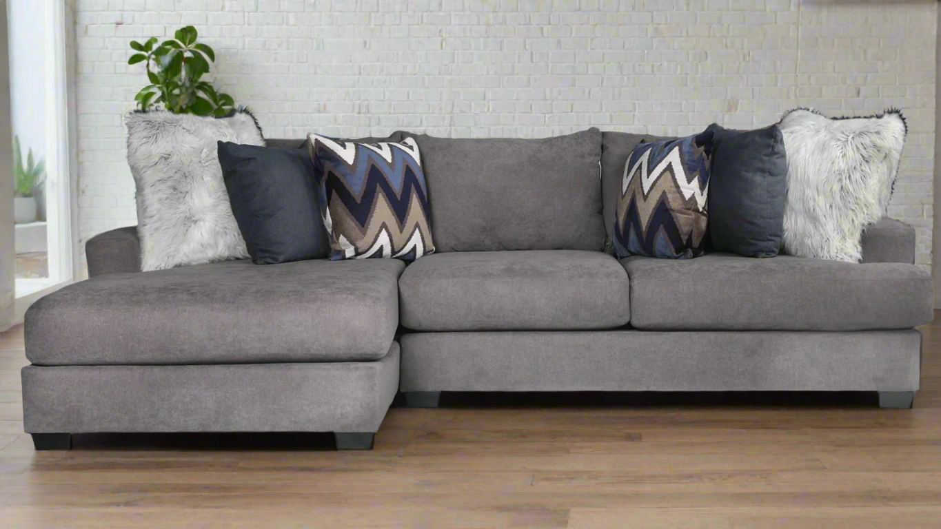 Sensation Charcoal 2 Pc. Left Arm Facing Chaise Chofa
