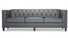 Vermont Avenue Tufted Leather Sofa