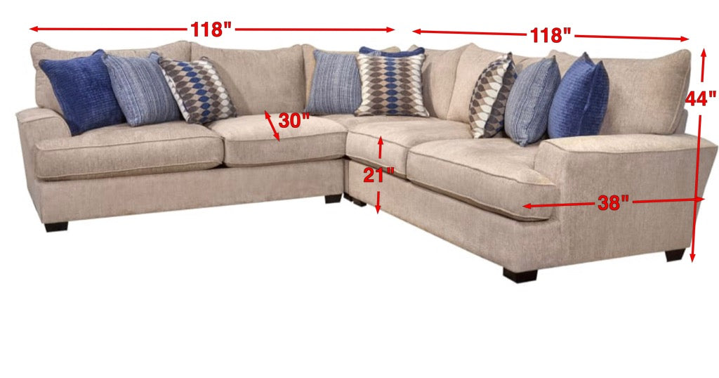 Atlantis Putty Sectional