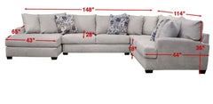 Sensation Dove Seccional con chaise longue a la izquierda
