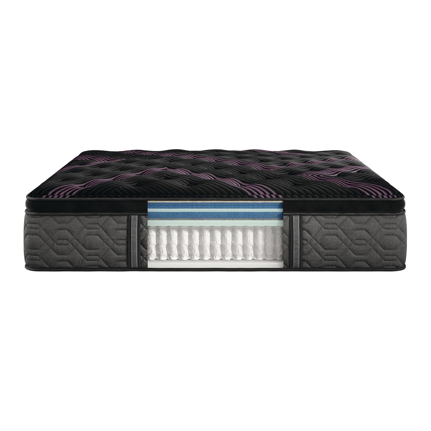 Close up shot of the Beautyrest Black micro diamond memory