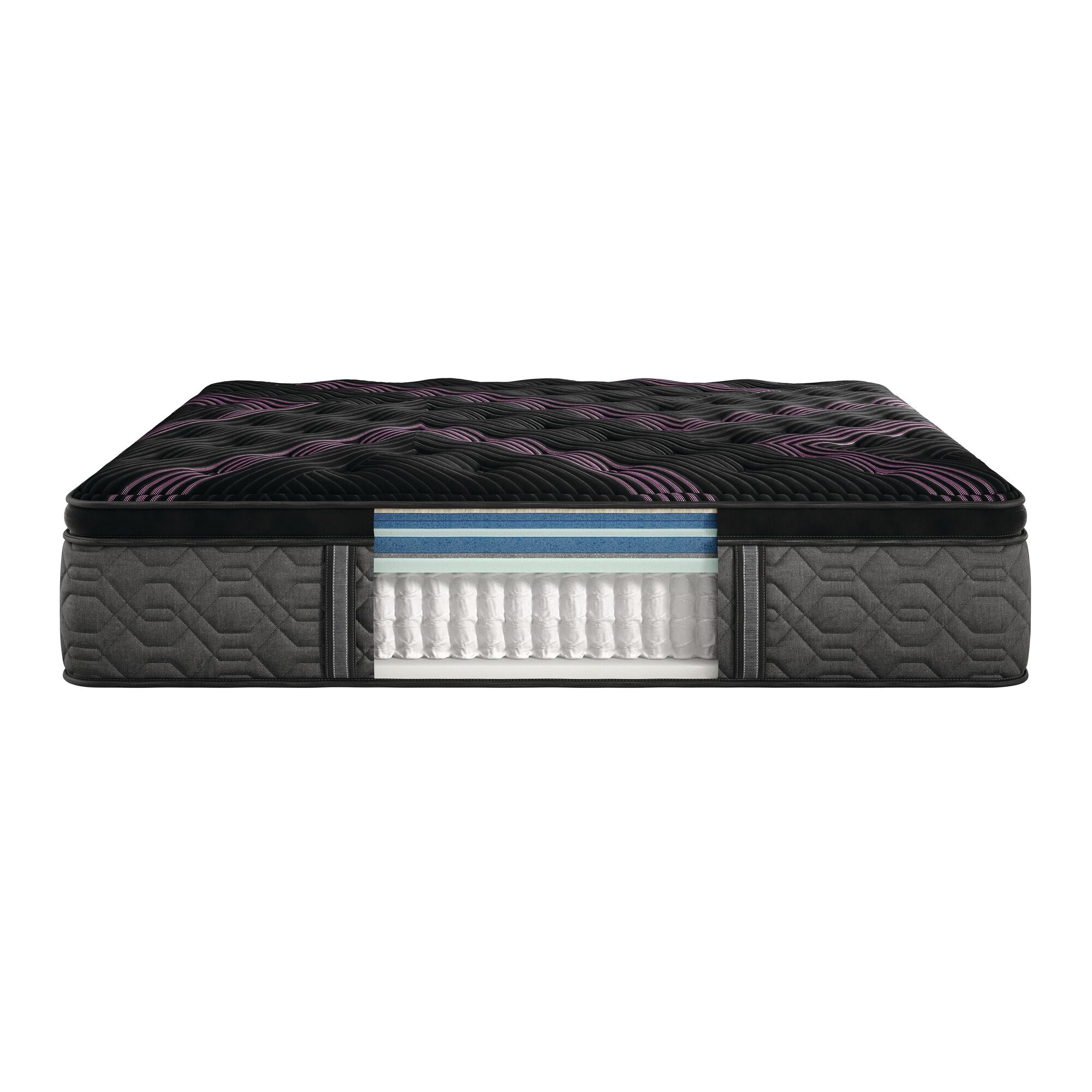 Close up shot of the Beautyrest Black micro diamond memory