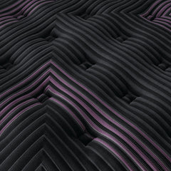 King Size Beautyrest Black Series 2 Plush Pillowtop Mattress - Front View .Showing Luxurious Pillowtop Design