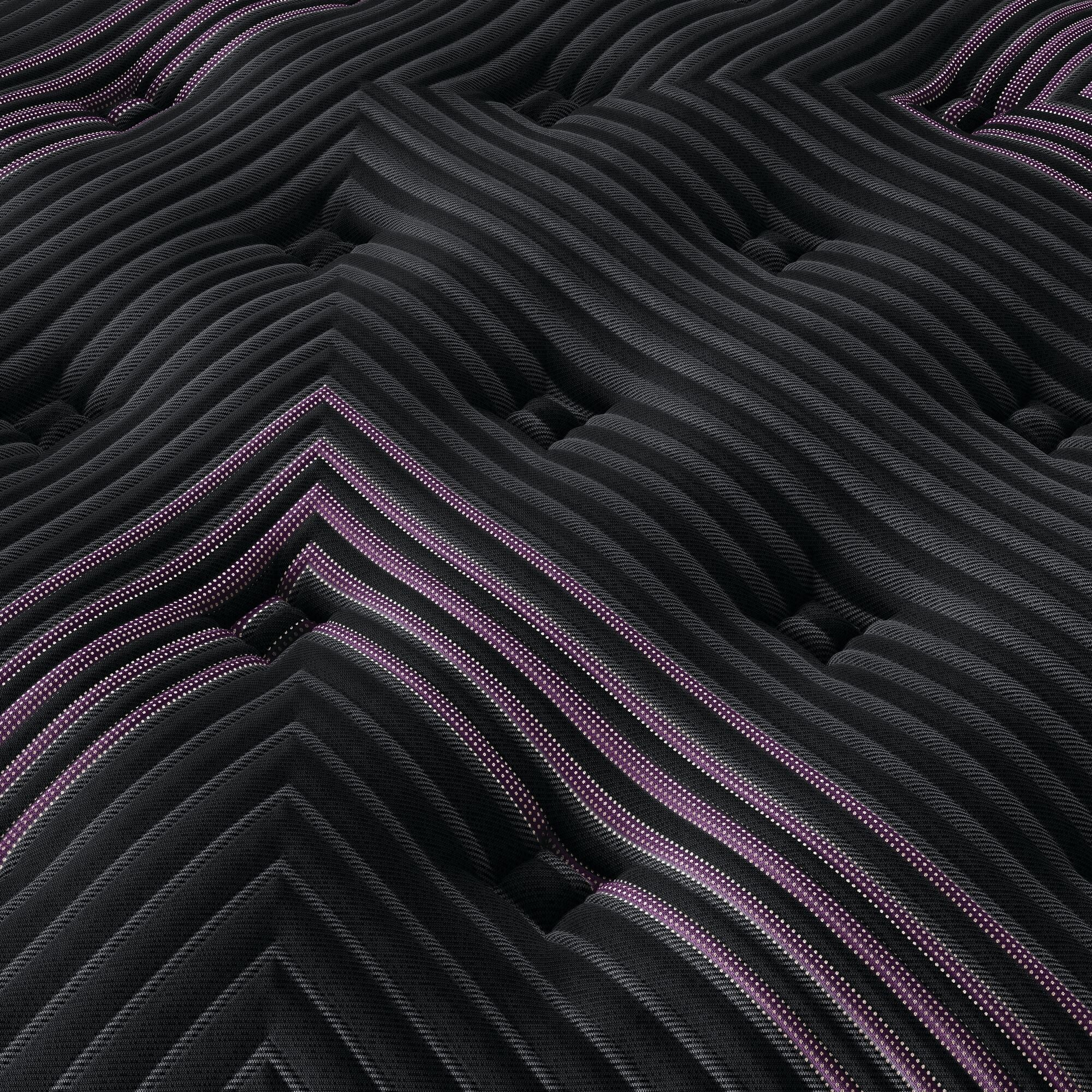 King Size Beautyrest Black Series 2 Plush Pillowtop Mattress - Front View .Showing Luxurious Pillowtop Design