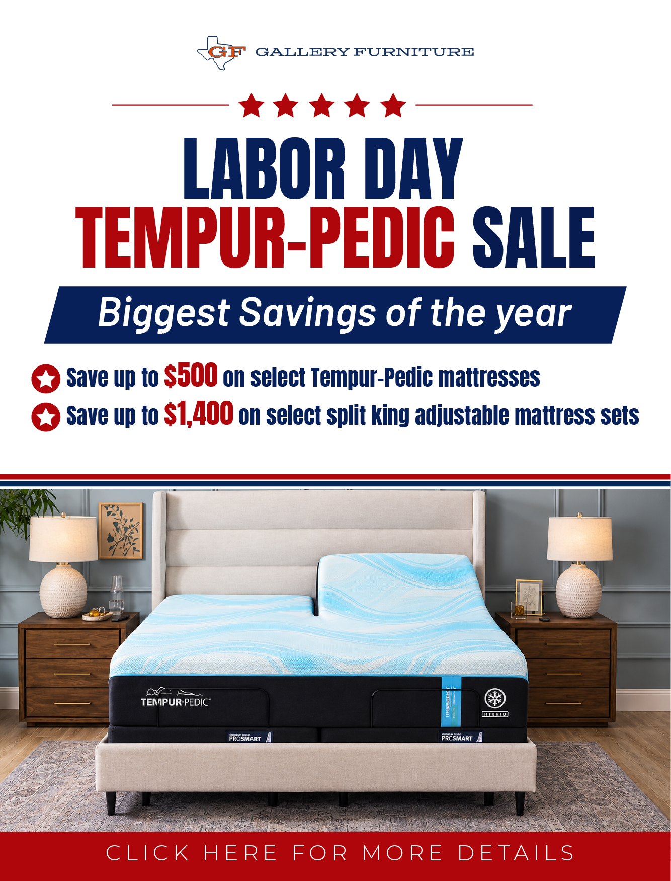 labor day tempur-pedic sale Image