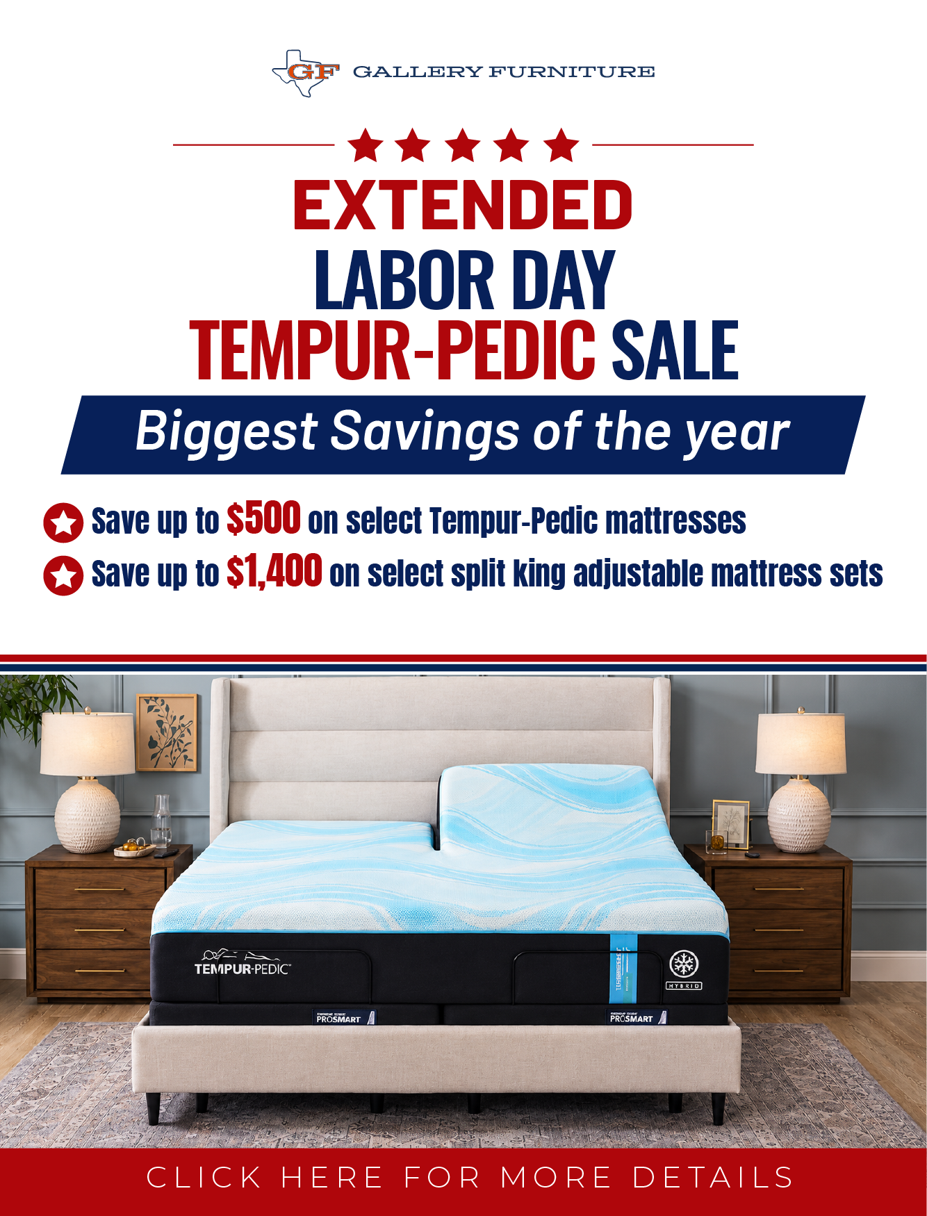 labor day tempur-pedic sale Image