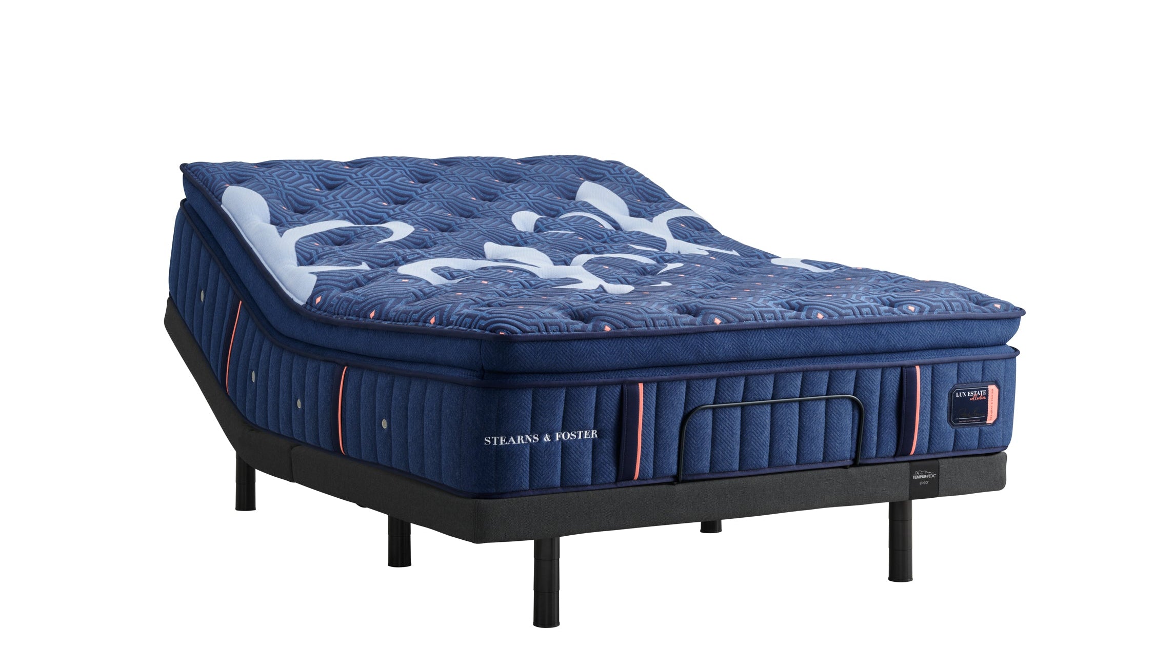 Stearns & Foster Luxe Estate mattress on an ergo adjustable base