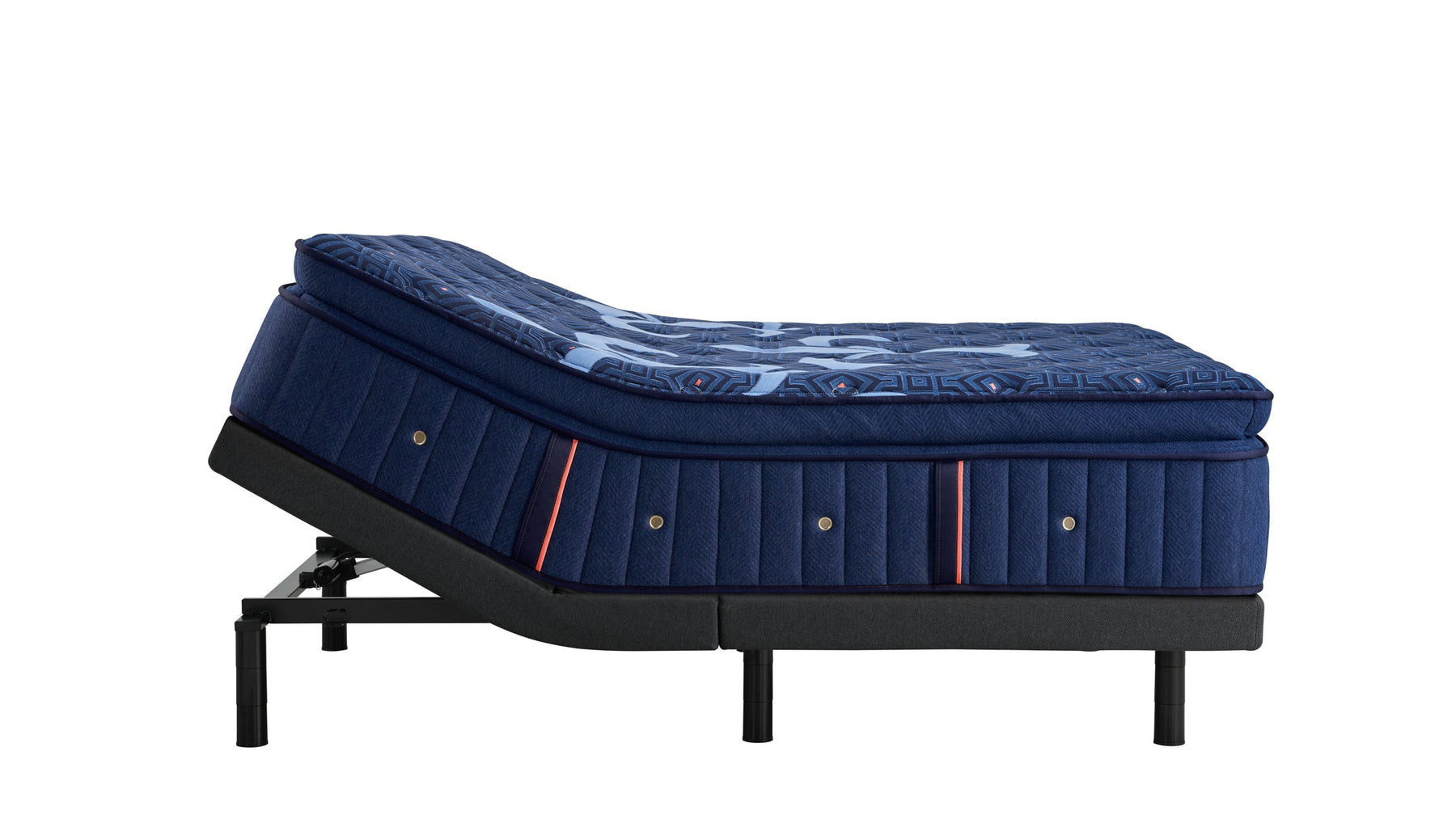 Lux Estate mattress on an adjustable base