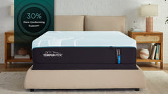"Top view of the TEMPUR-LuxeAdapt 2.0 Soft Mattress showcasing its plush, soft surface for pressure relief"