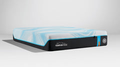"Primer plano del Colchón TEMPUR-LuxeBreeze 2.0 Firme con TEMPUR-Material™ ventilado para refrescar y aliviar la presión"