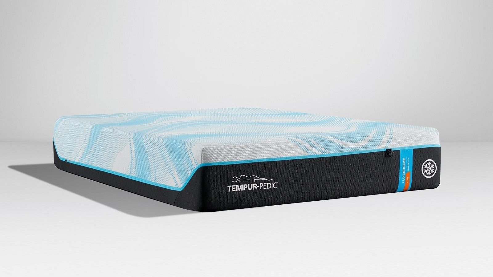"Primer plano del Colchón TEMPUR-LuxeBreeze 2.0 Firme con TEMPUR-Material™ ventilado para refrescar y aliviar la presión"