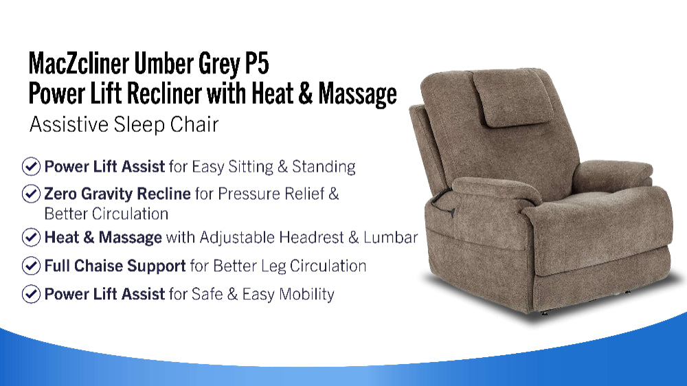 MacZcliner Umber Grey P5 Power Lift Sleep Chair (Variant Test)