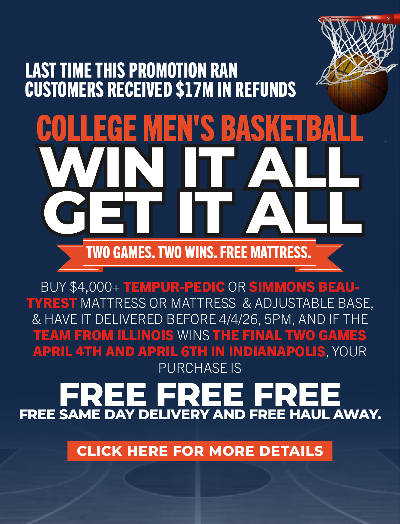 Men's basketball win it all Image