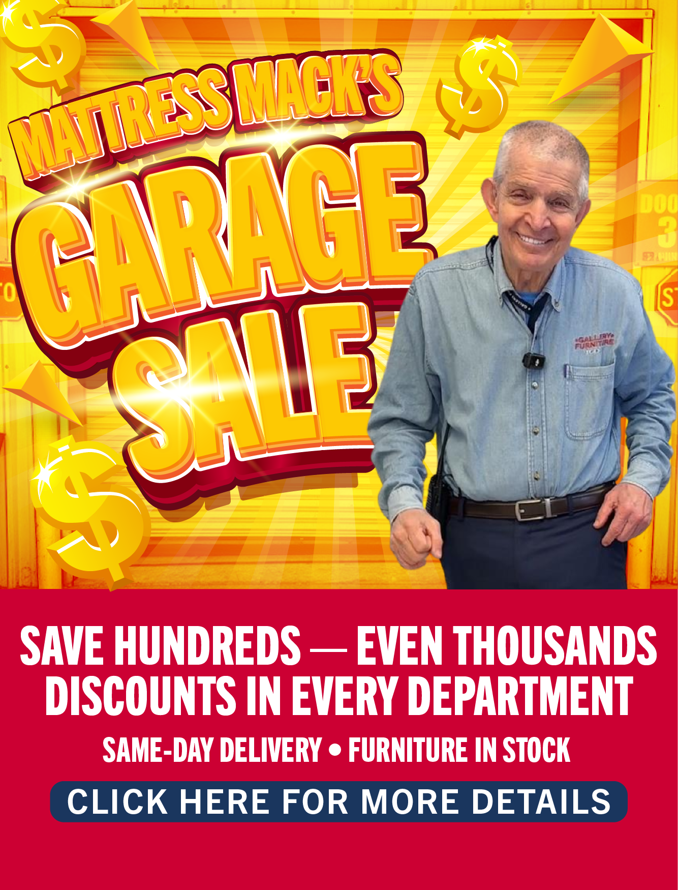mattress mack's garage sale Image
