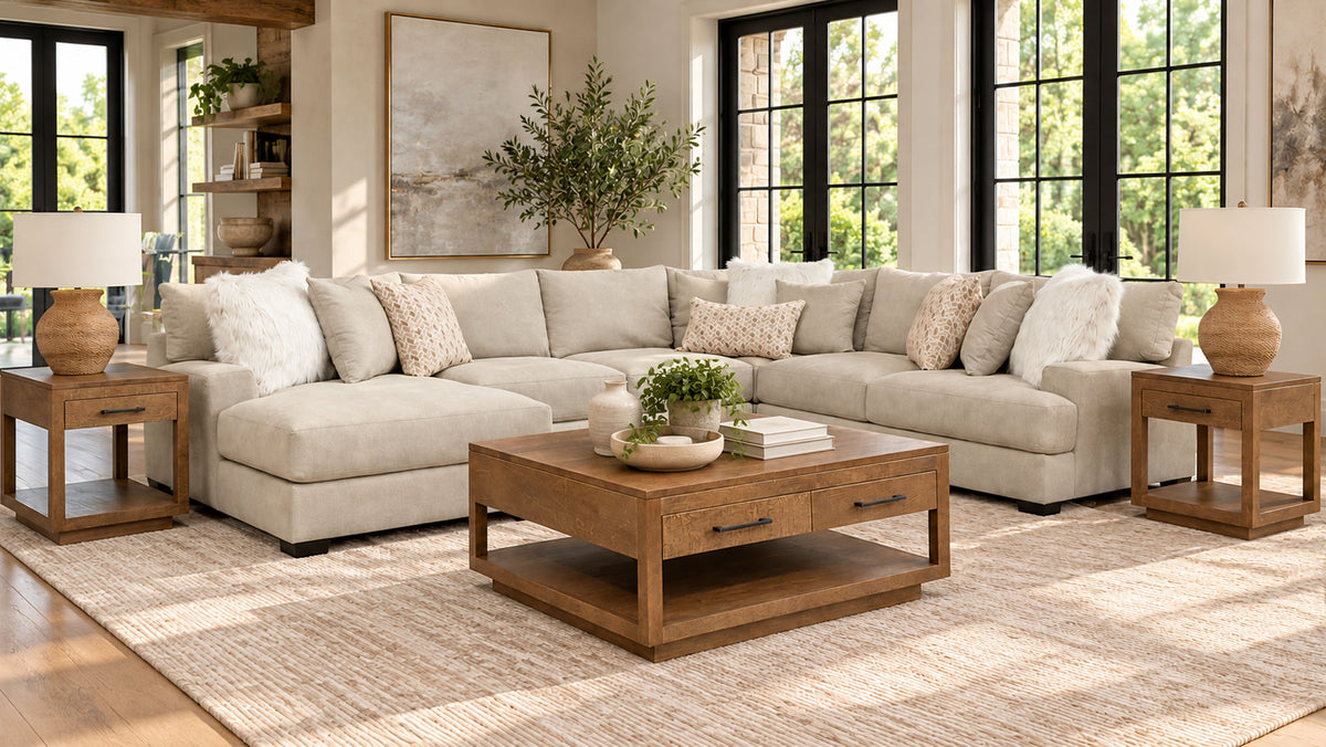 3pc Modesto Solid Wood Cocktail Table & 2 End Tables | Gallery Furniture