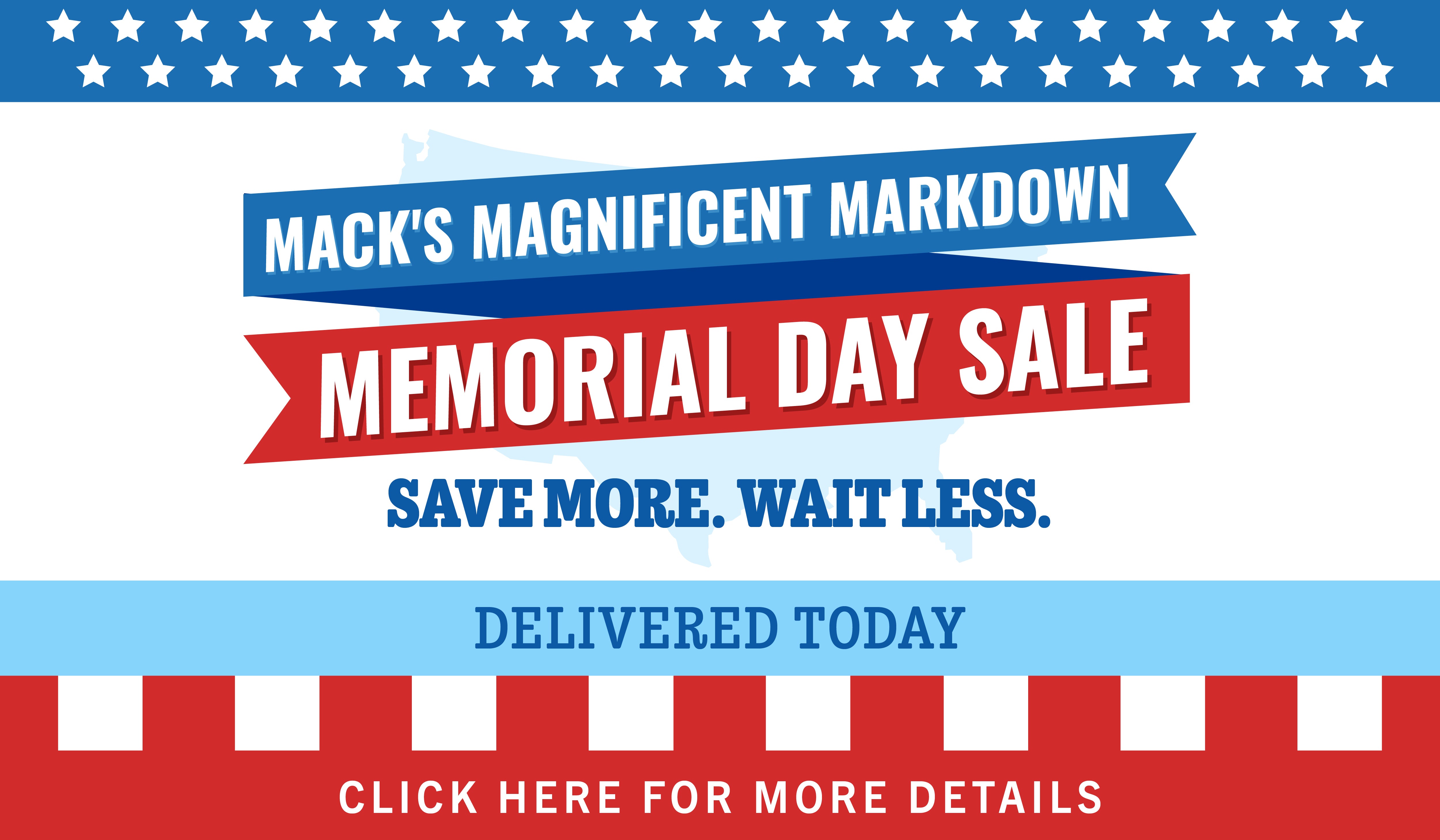 Mack's Magnificent Markdown Memorial Day Sale Image