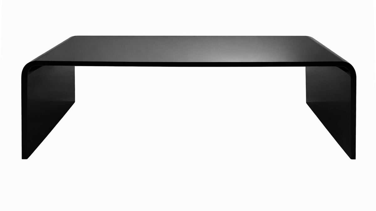 Waterfall Black Acrylic Coffee Table