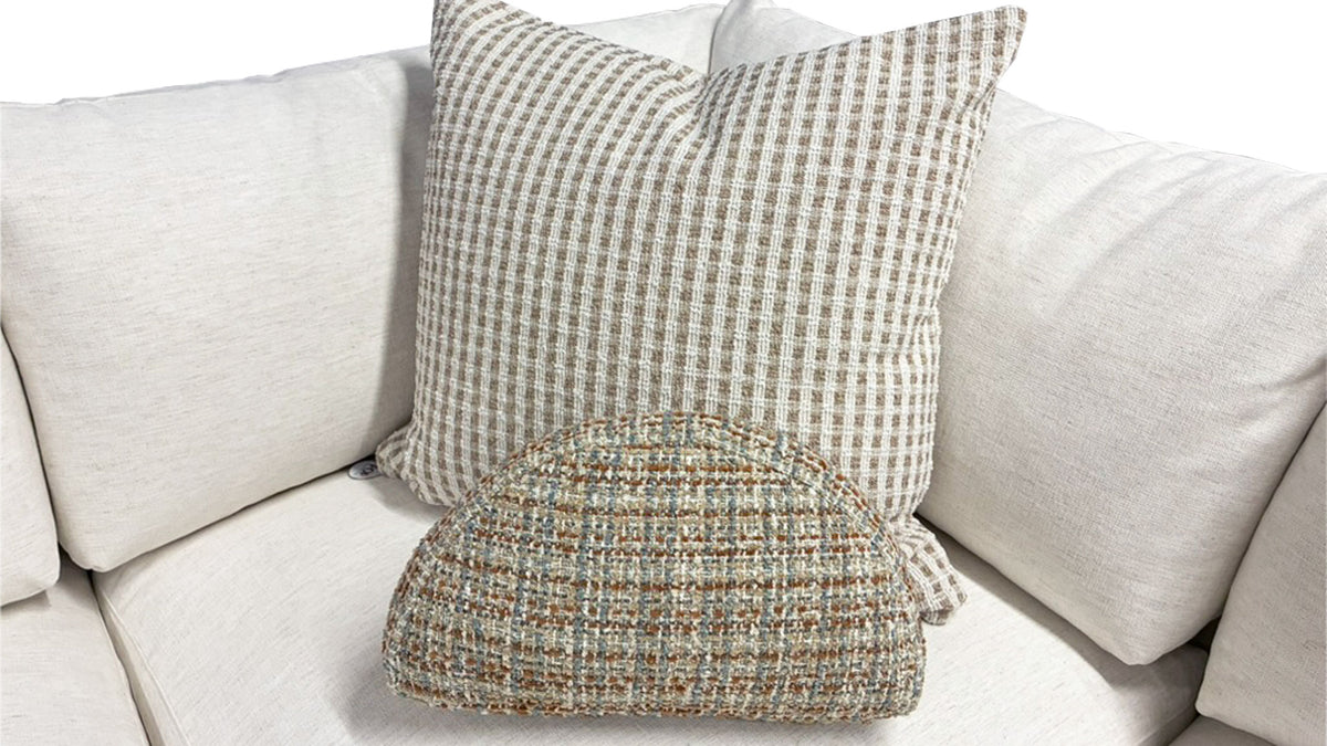 4-Piece Nomad Snow Sectional with Ottoman | Gallery Furniture