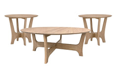 Nora White Oak 3-Piece Table Set | Amish-Made Solid Wood | Gallery Furniture