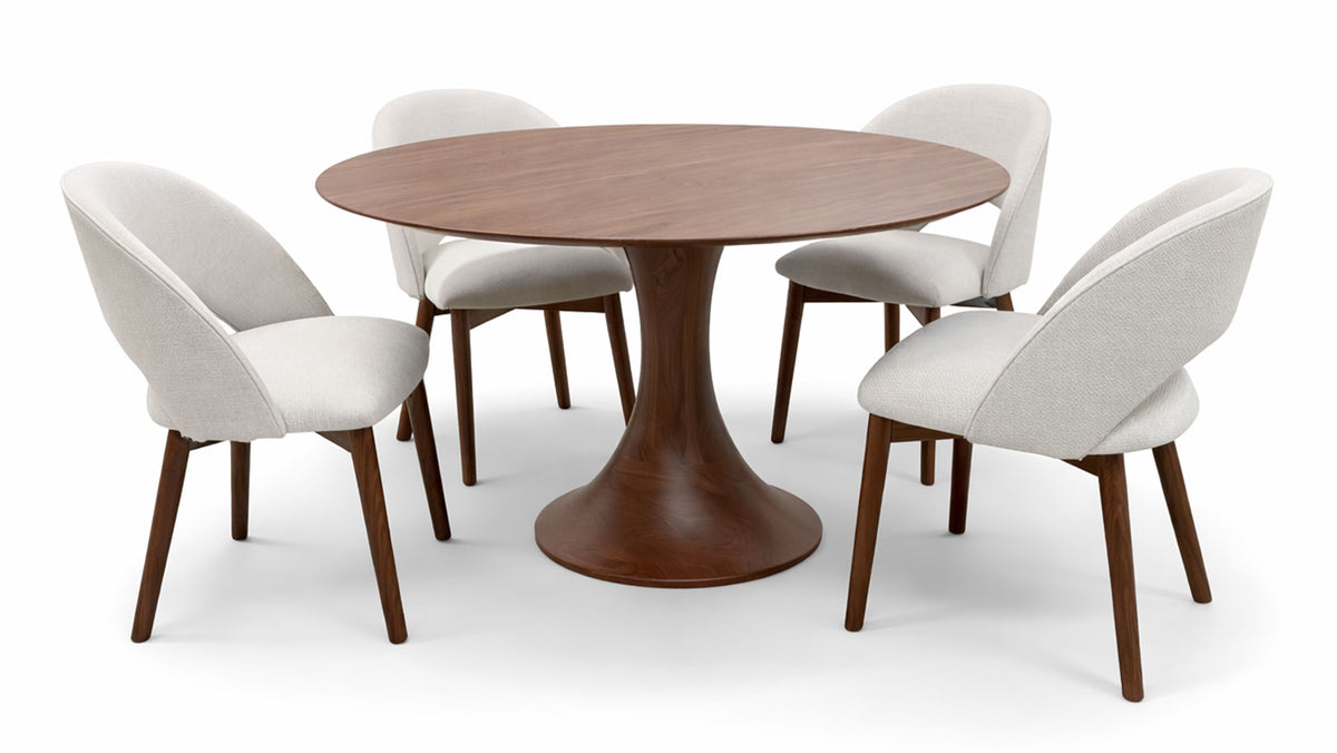 Oneida Solid Wood Dining Table & 4 Chairs | Amish Made | In Stock Today | Gallery Furniture