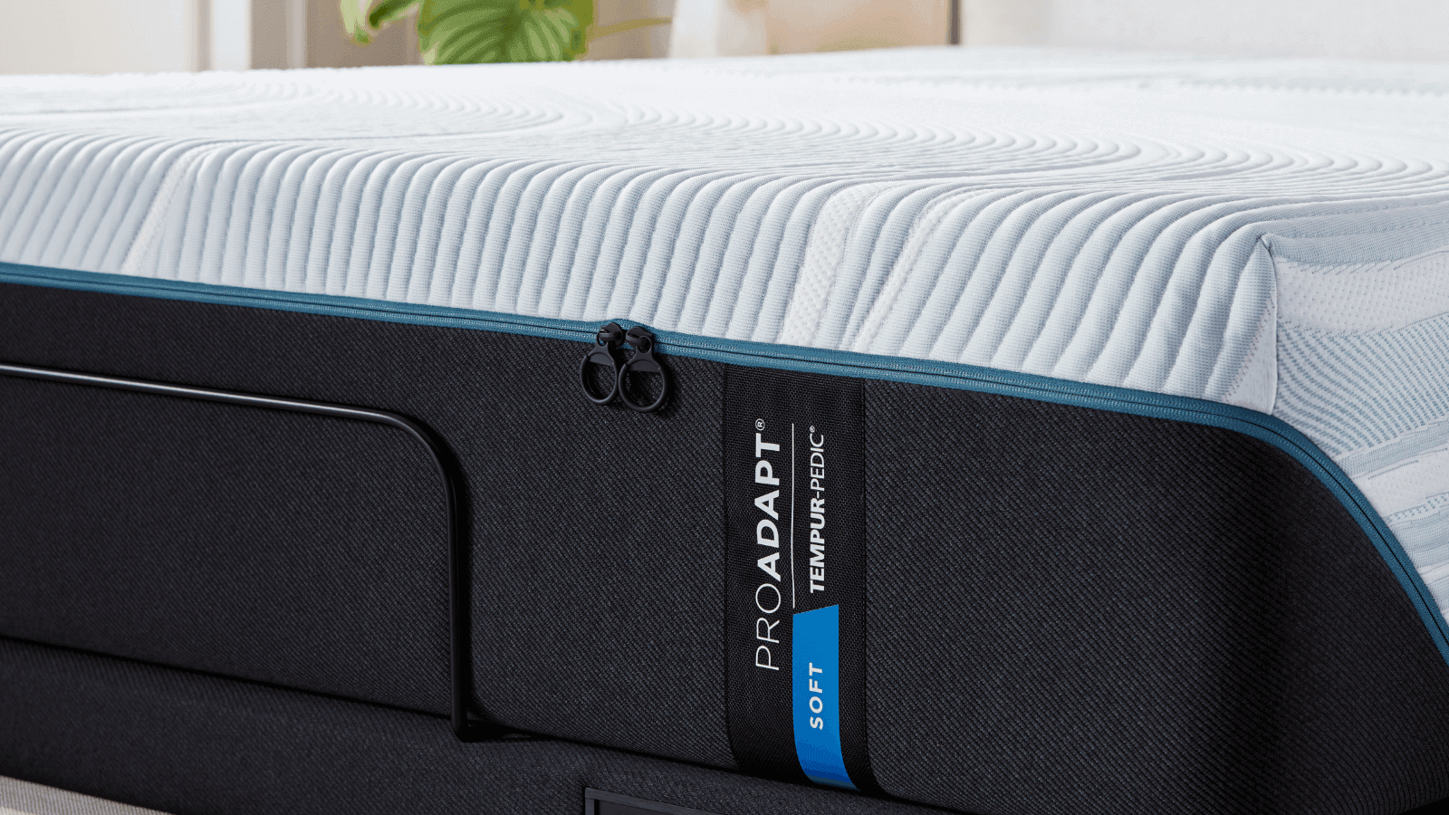 "Top view of the TEMPUR-ProAdapt 2.0 Soft Mattress showcasing the SmartClimate® Dual Cover System for enhanced cooling"