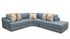 3pc Rodney Riviera Leather Sectional | GALLERY FURNITURE