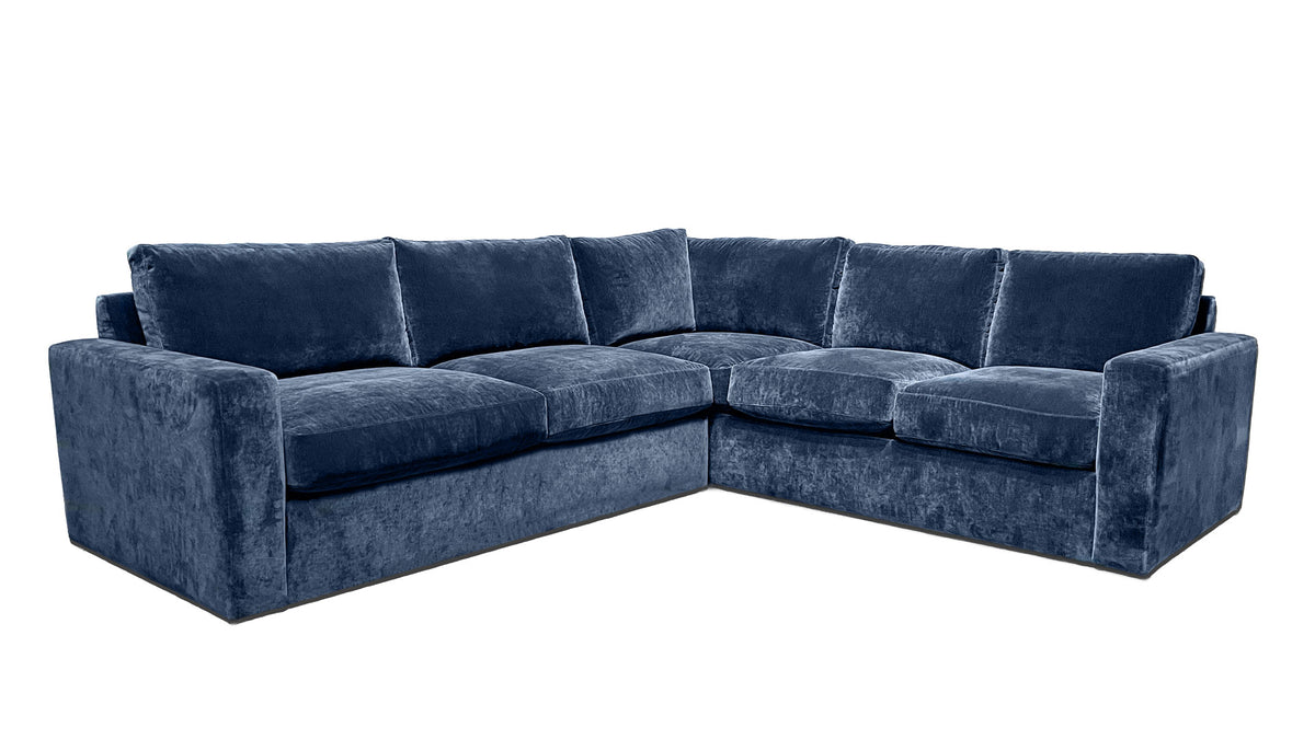 2pc Rory Amici Indigo Sectional