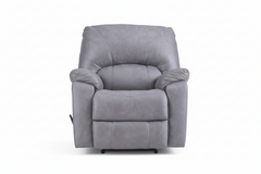 Rhino Gray Manual Rocker Recliner – Performance Fabric Upholstered Living Room Chair Made in USA | Gallery Furniture