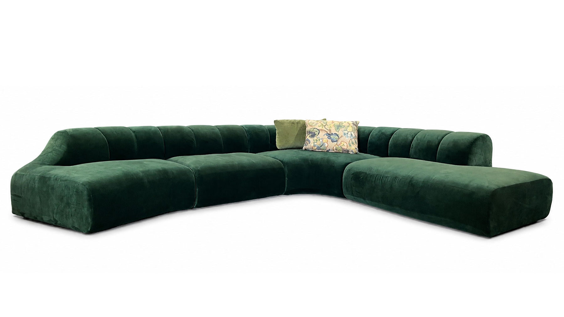 4-Piece Swizz Porto Forest Sectional by Jonathan Louis | Made in USA | Gallery Furniture