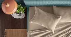 Queen Size Tempurpedic Sandstone Egyptian Cotton Sheet Set