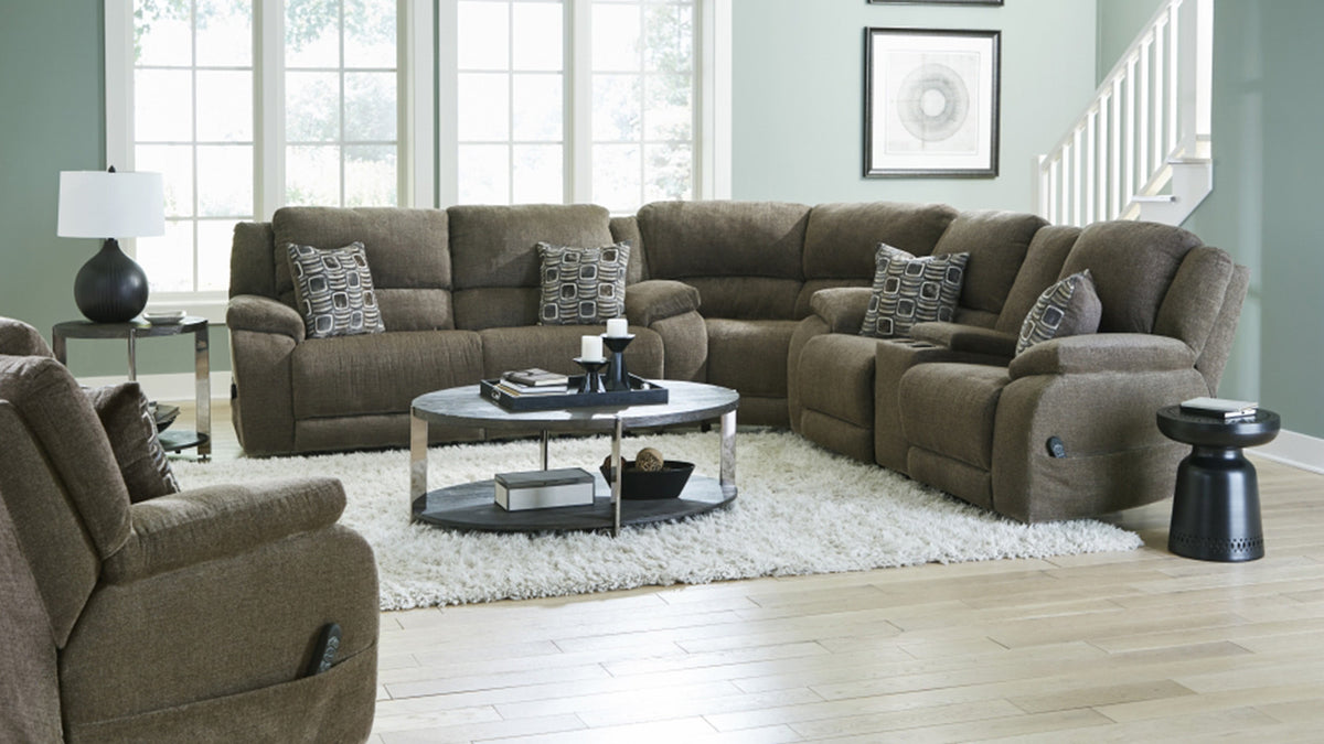 Santa Fe 3-Piece Power Reclining Living Room Set - Sofa, Loveseat & Recliner