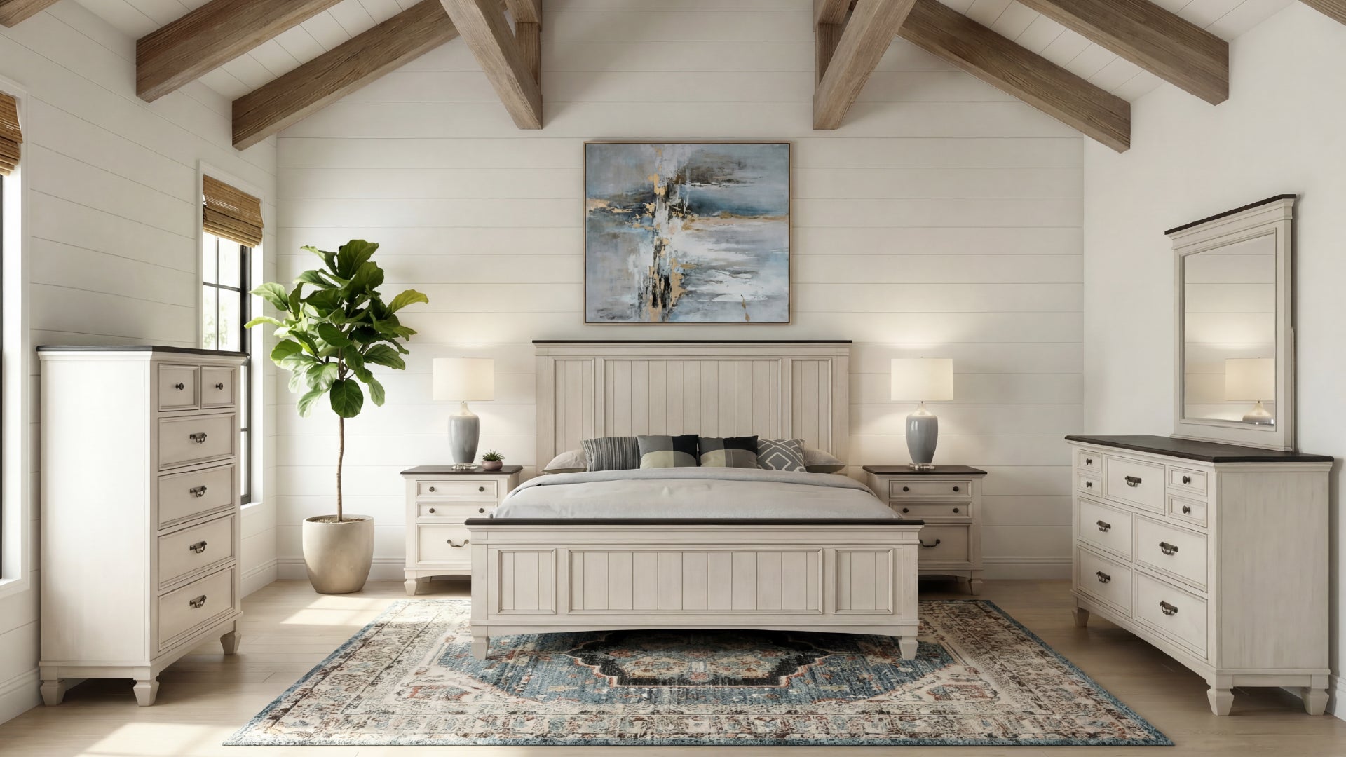 King Size Farmhouse Sawyer Bed Frame