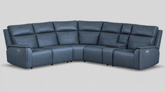 Cougar Admiral Blue P5 Power Modular Reclining 6pc Sectional w/Zero Gravity