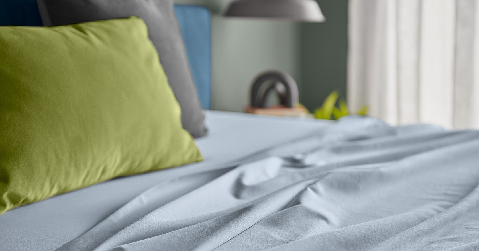 King Size Split Tempurpedic Sleepy Blue Egyptian Cotton Sheet Set
