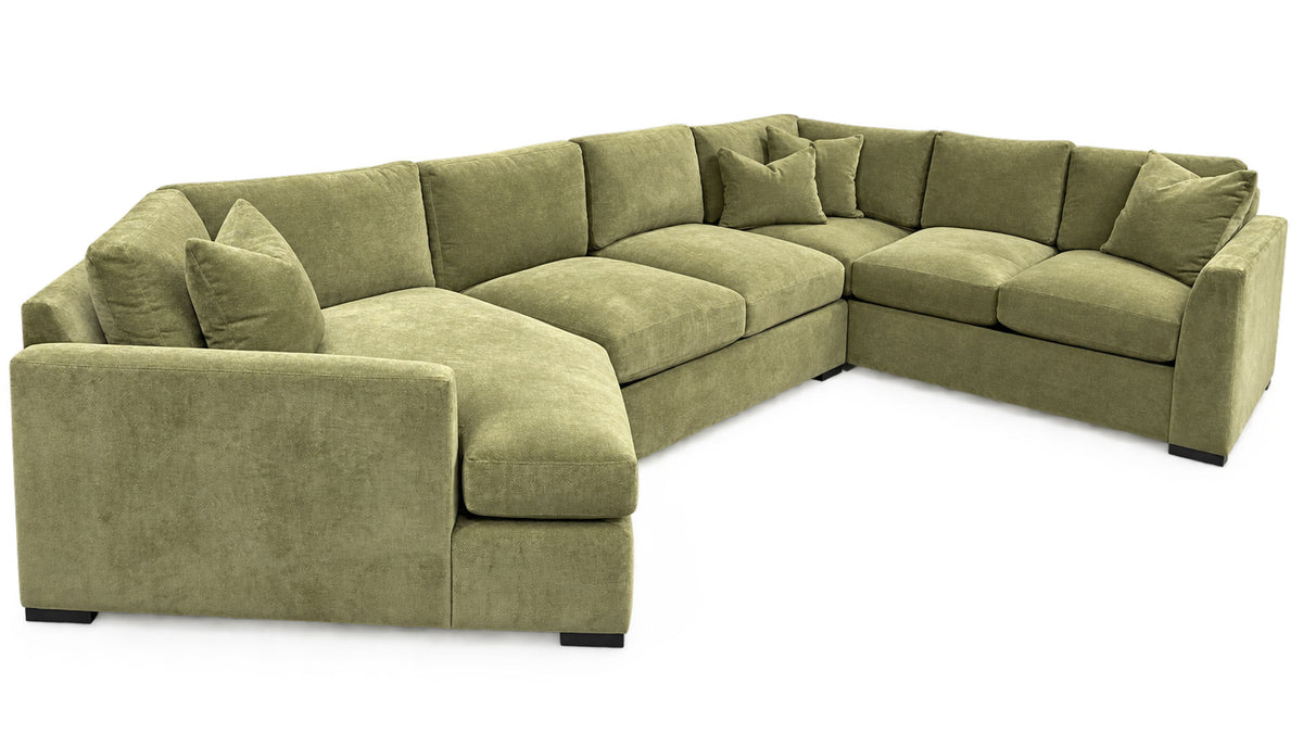 3pc Te Maven Forest Sectional with Chaise | Gallery Furniture
