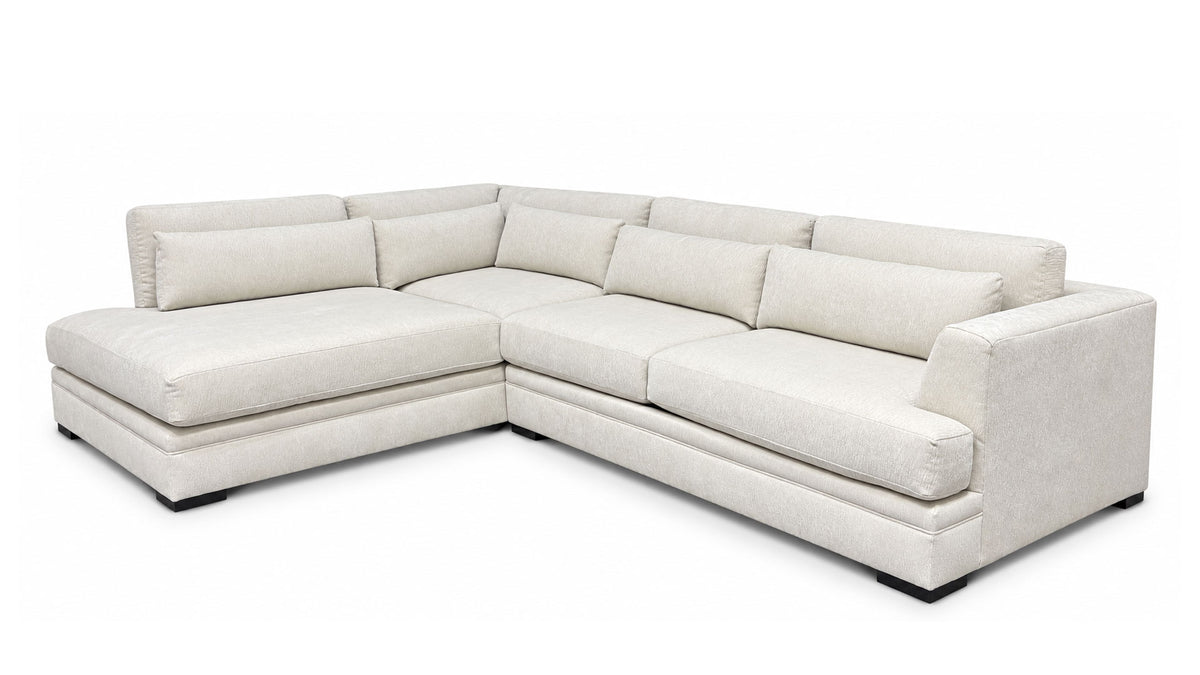 2pc Triana Scrunch Coco Sectional with Armless Chaise | Gallery Furniture