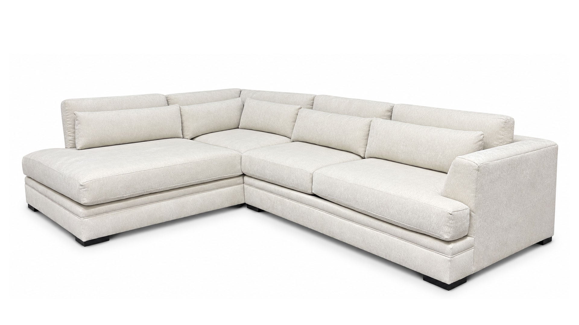 2pc Triana Scrunch Coco Sectional with Armless Chaise | Gallery Furniture