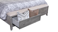 Estructura de cama tapizada con cajones «Terra Modern» en tamaño Queen
