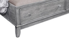 Estructura de cama tapizada con cajones «Terra Modern» en tamaño Queen