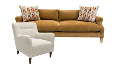 2-Piece Vivienne Caress Sofa & Kobe Chair | Gallery Furniture
