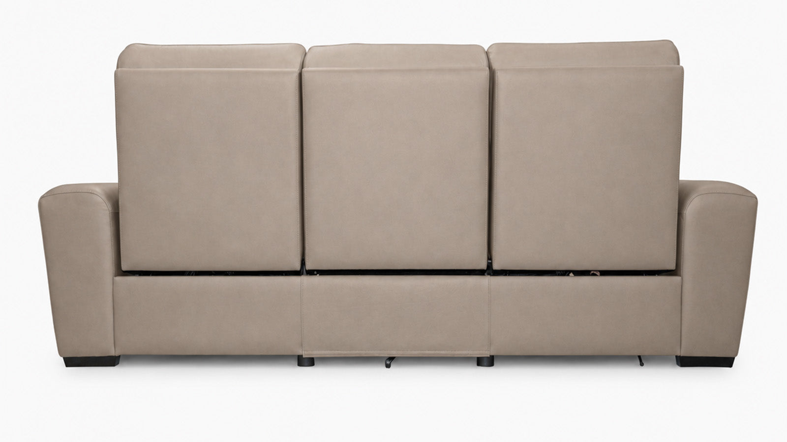 Beige sectional sofa on a white background