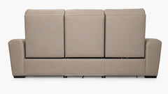 Beige sectional sofa on a white background