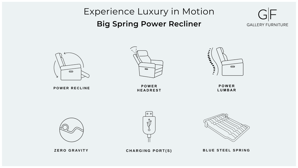 Big Spring Beige Leather P3 Power Recliner