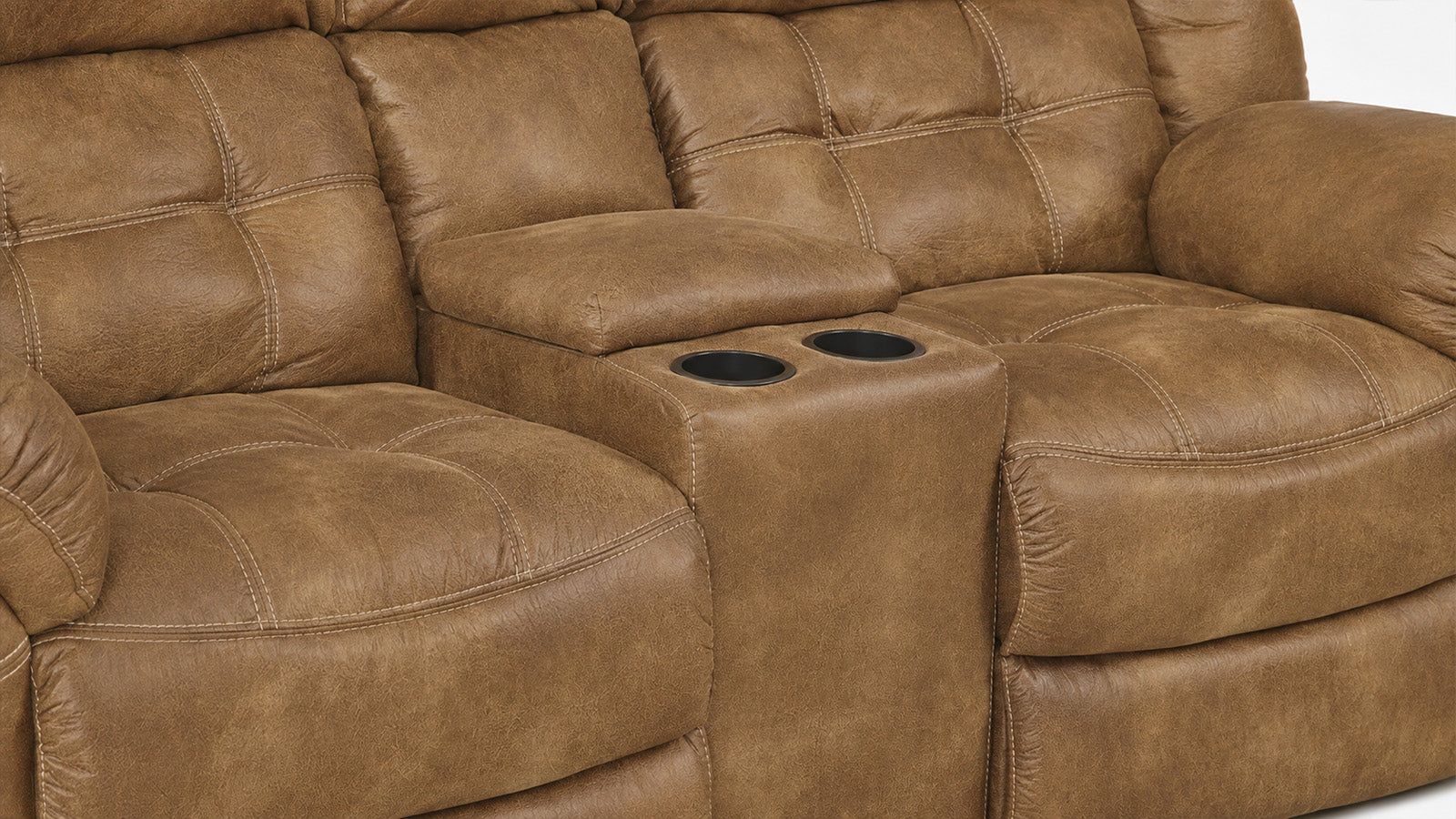 Frontier Almond Manual Reclining Sofa 3-Piece Set