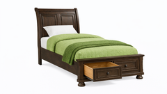 Soriah Cherry Twin Storage Bed