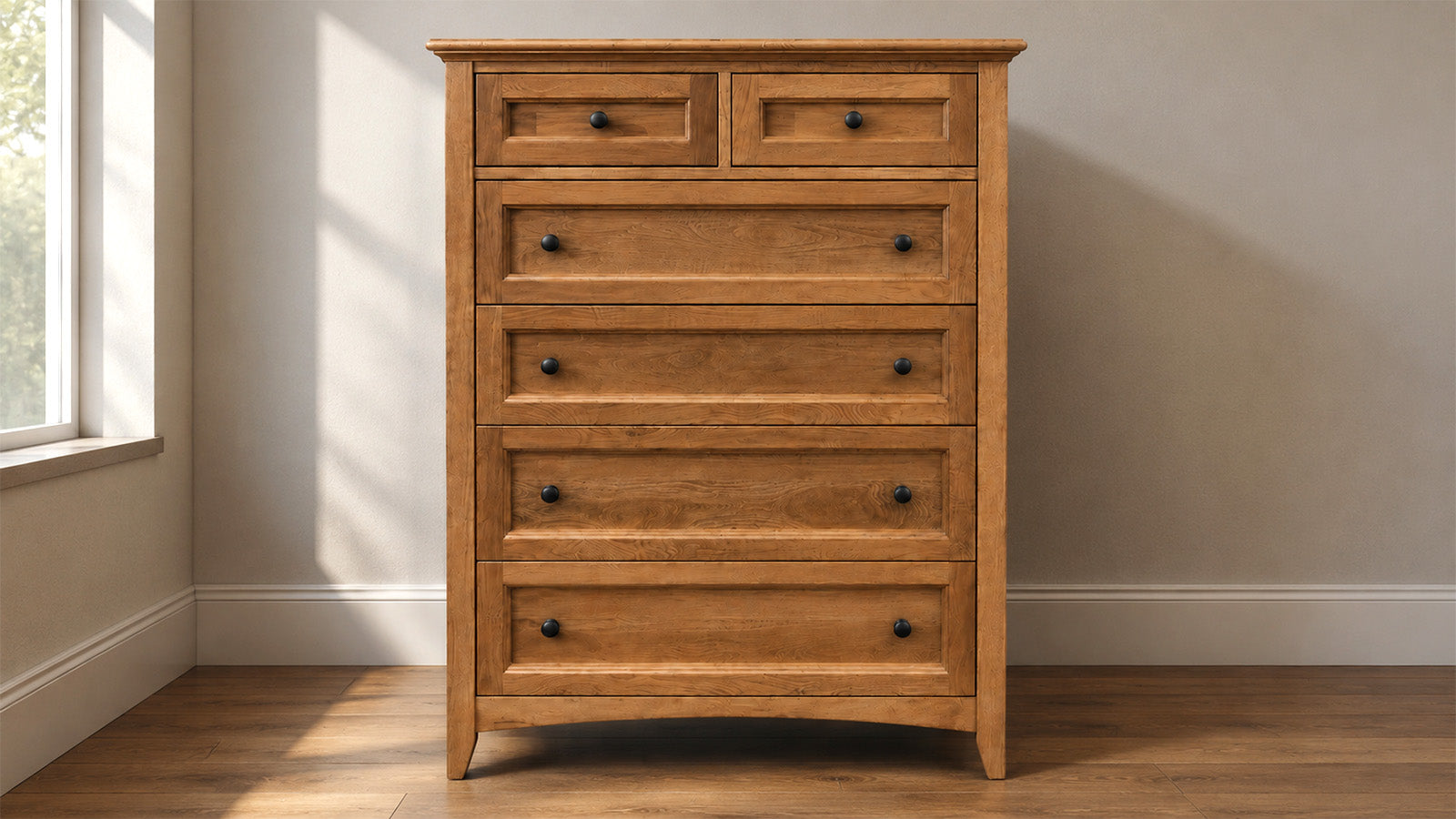 Lake Houston Amish Solid Wood Almond Chest