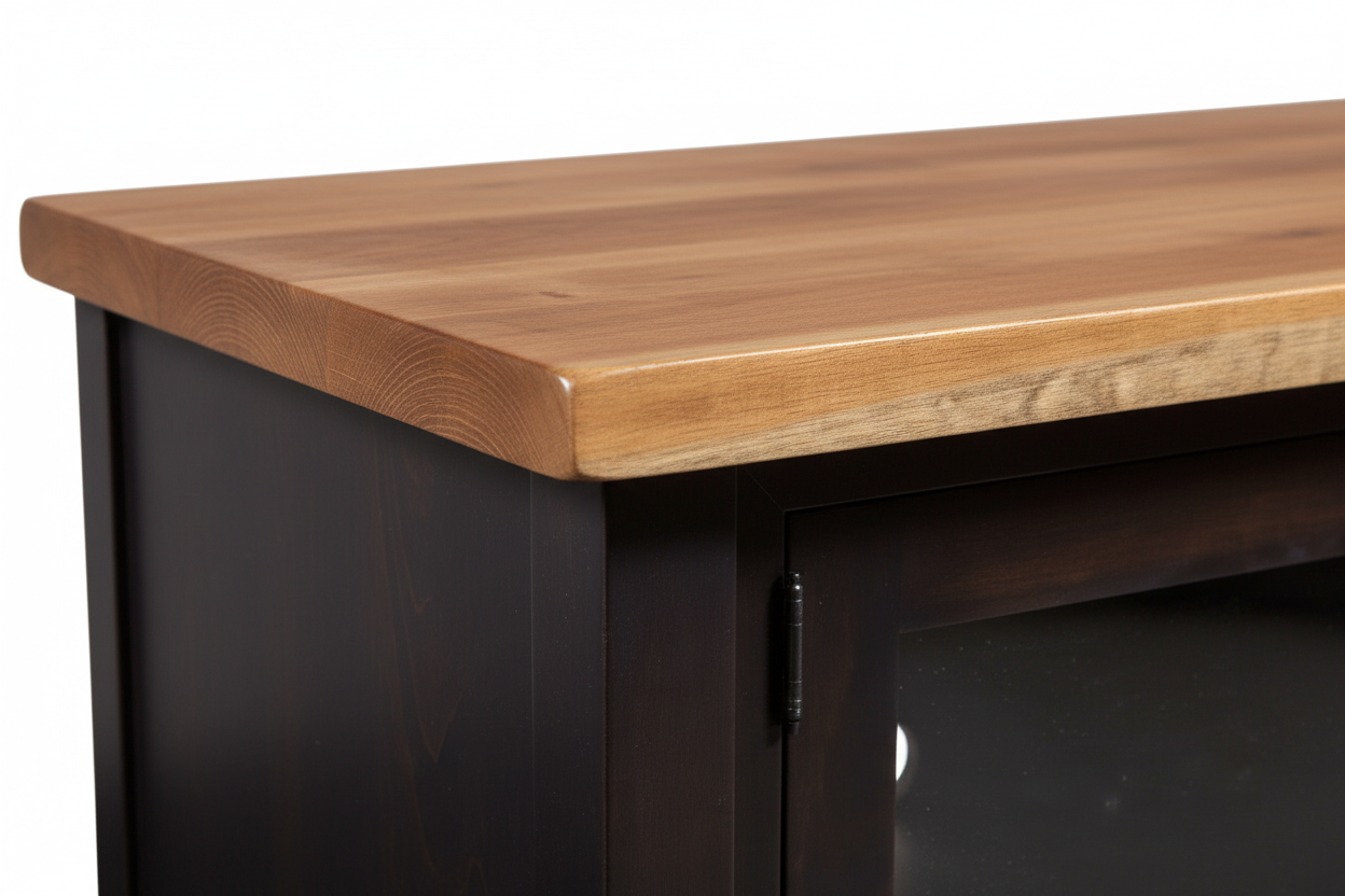 Detalle del rincón del mueble para televisión San Antonio