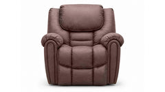 Brown recliner chair on a white background