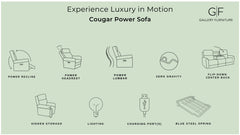 Cougar Dark Grey P3 Power Reclining Sofa